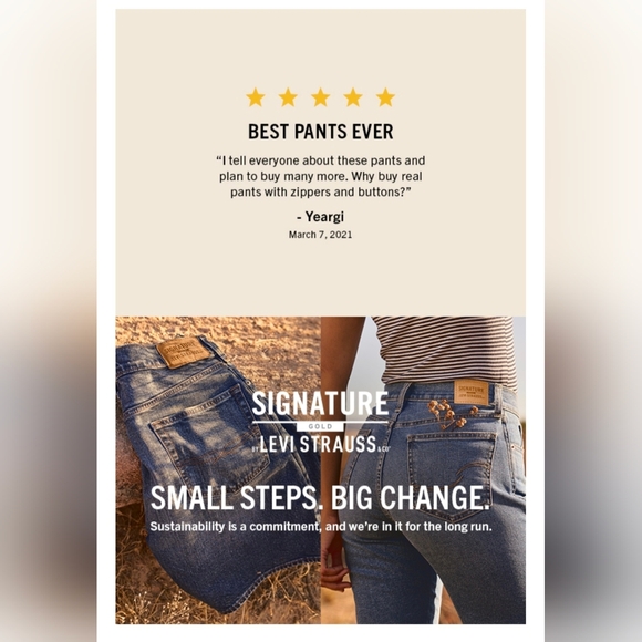 Levi Strauss Signature Gold High-rise Straight #1137 - Picture 9 of 9